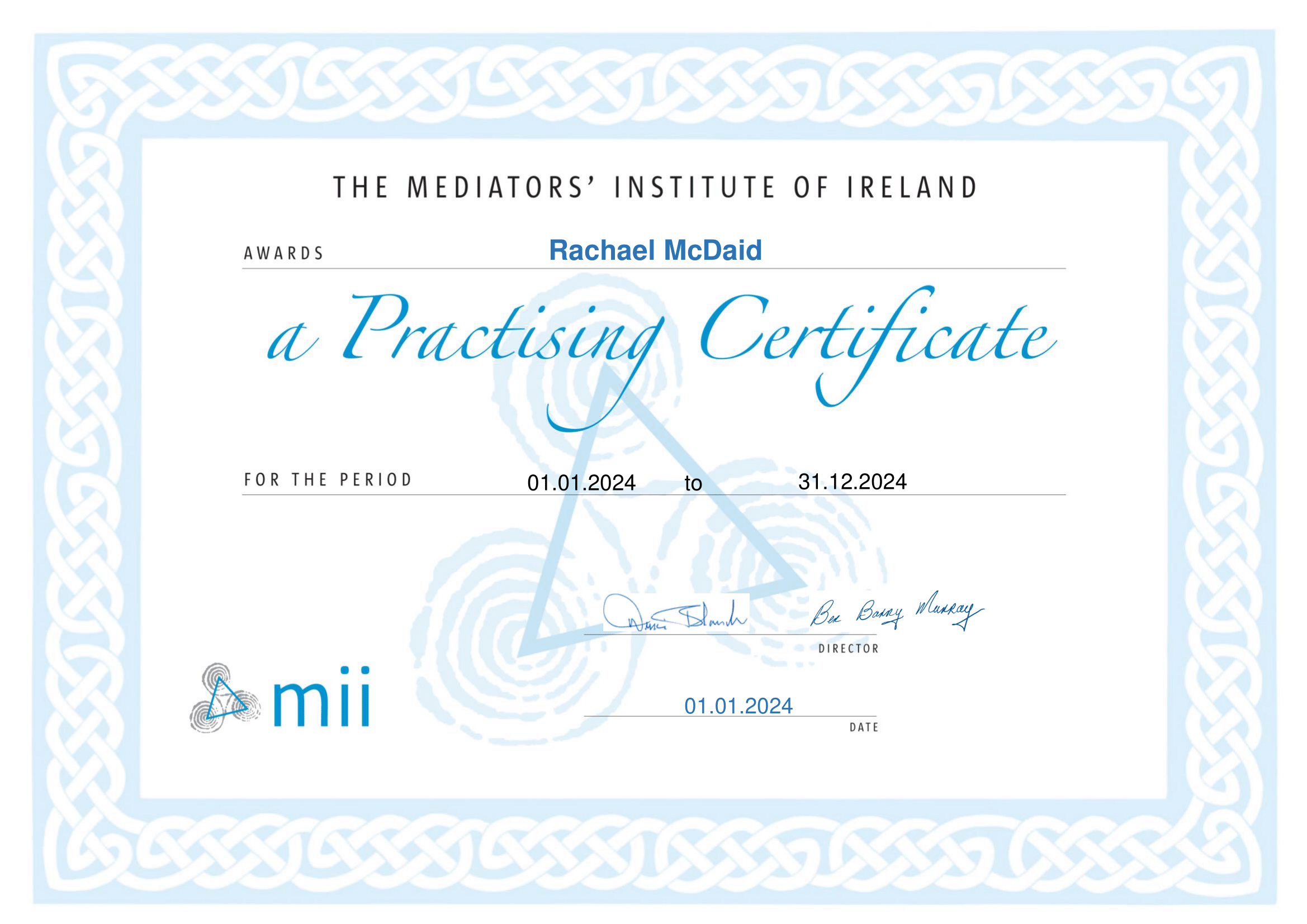 MII Practising Certificate 2024